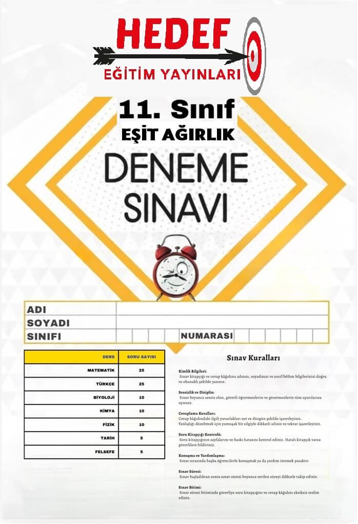 11. Sınıf Hedef Denemeleri - Eşit Ağırlık 1-4
